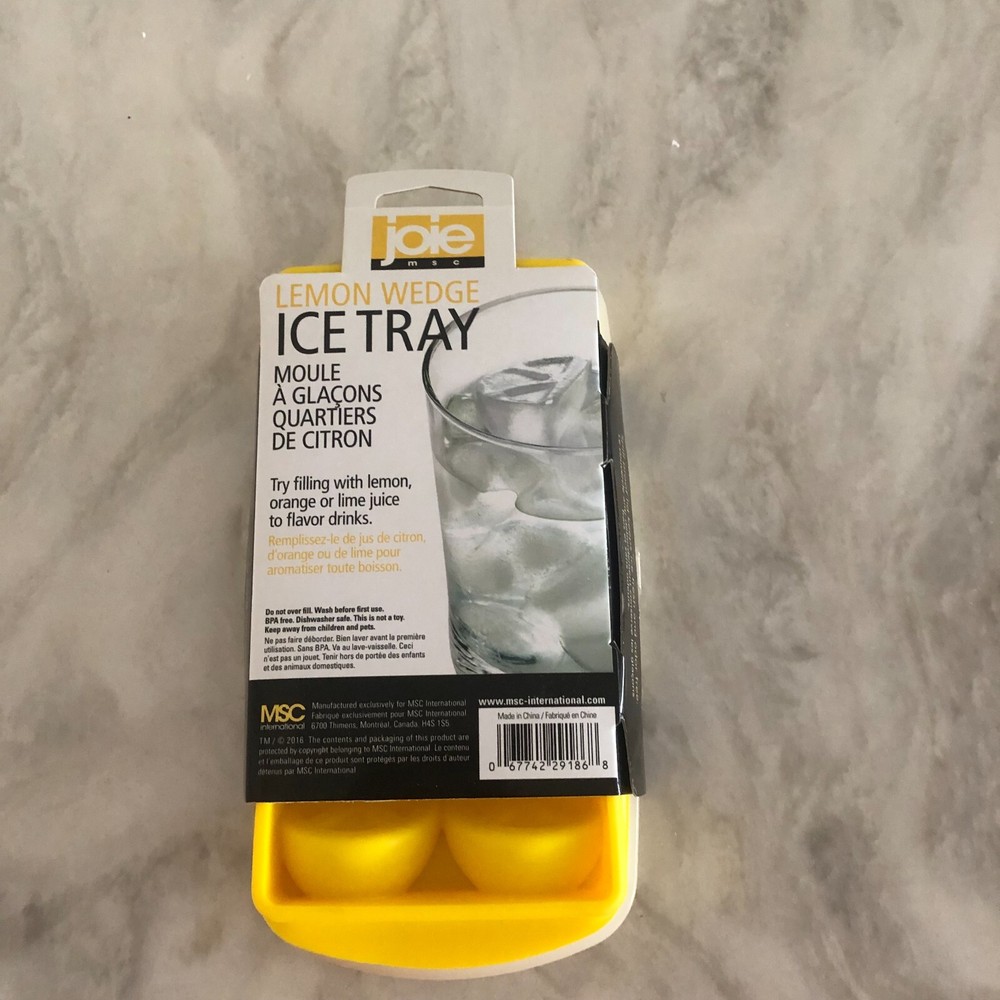 Joie Silicone Mold Lemon Wedge Ice Maker Tray - NEW - READ DESCRIPTION BELOW