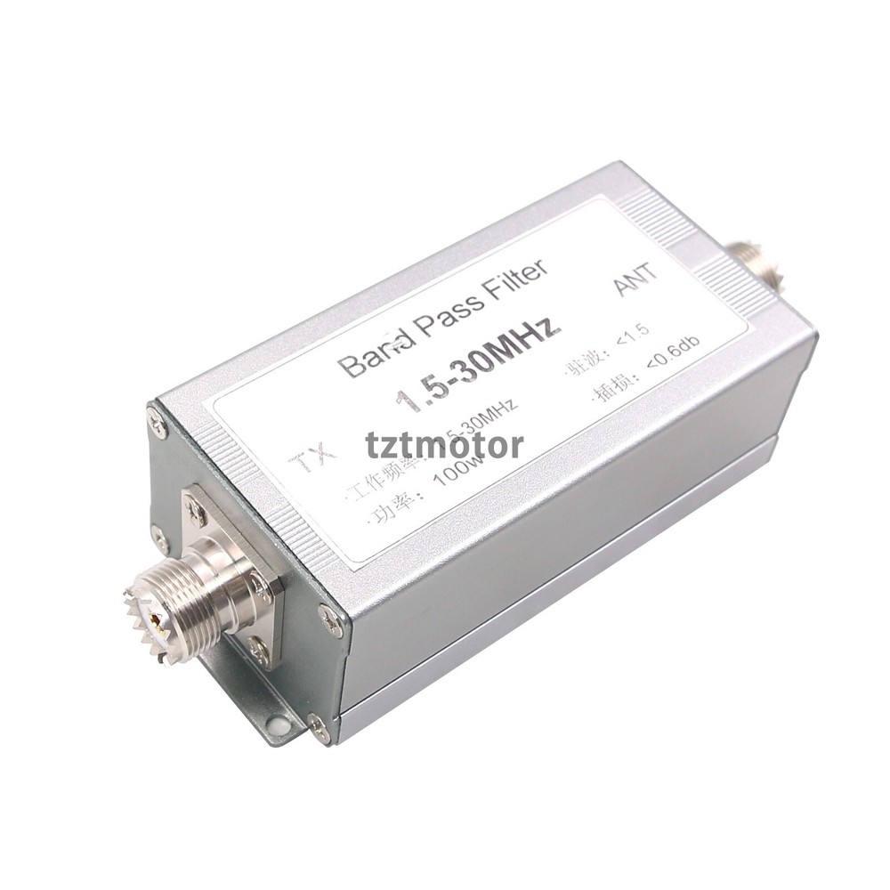 1.5 - 30 MHz Short-wave BPF Band-pass Filter Anti-interference 100w M Socket