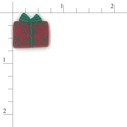 Red Gift 4456 Buttons by Just Another Button Company