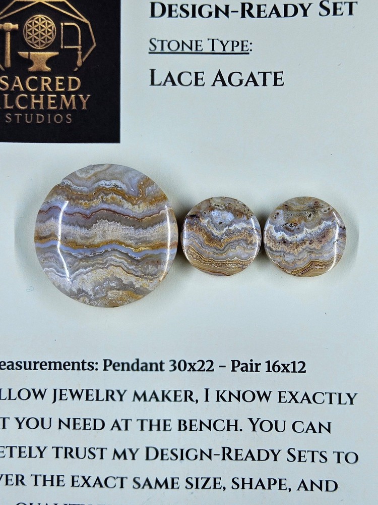 Circle Shape - Lace Agate - Design-Ready Set