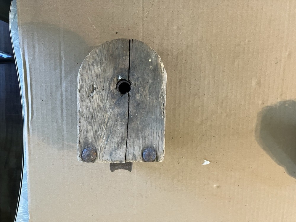 Wood Block For Old Pulley
