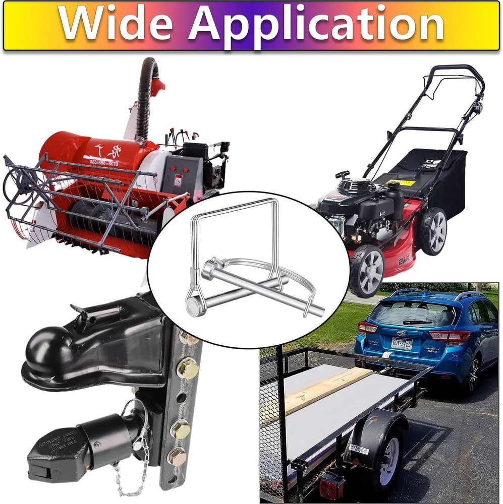 Trailer Locking Pins,Hincell 10pcs Arched Pto Pin Shaft