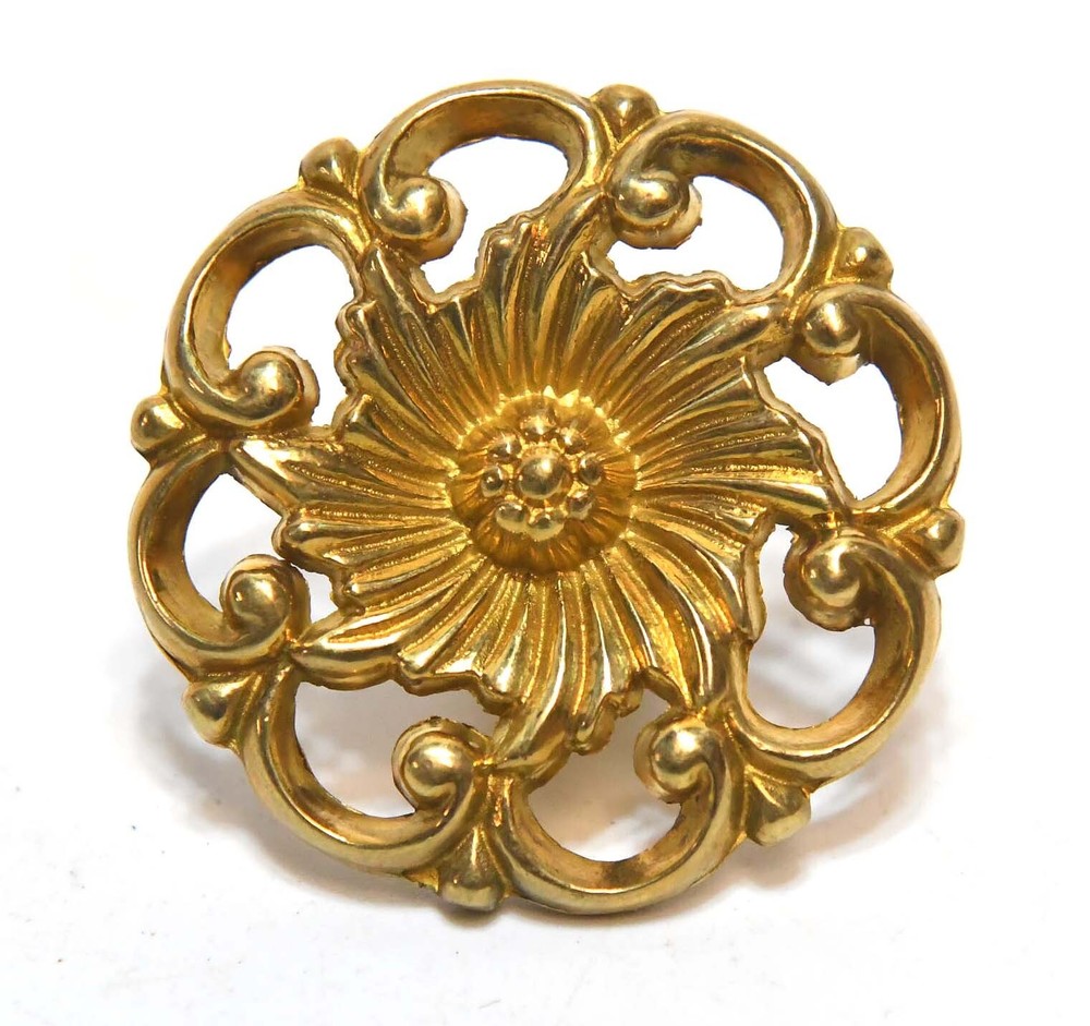 4 MATCHING BRASS NOS DRAWER PULLS OR HANDLES