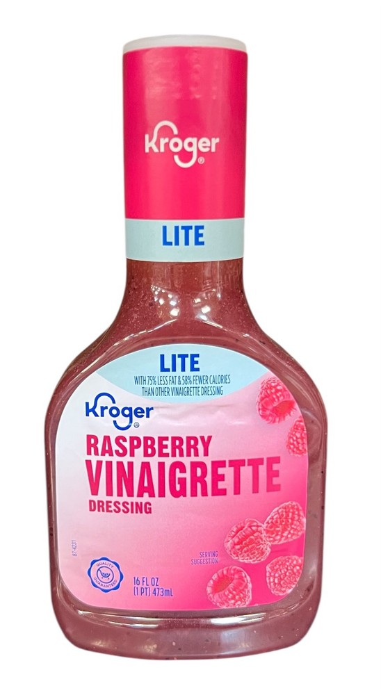 Kroger Lite Raspberry Vinaigrette Salad Dressing  16 oz
