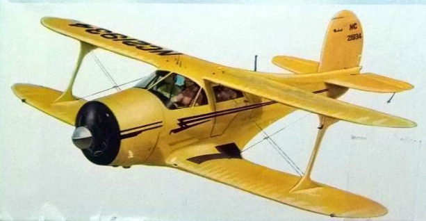 BEECH STAGGERWING G17S PLAN + CONSTRUCTION ARTICLE for 32" UC Model Airplane