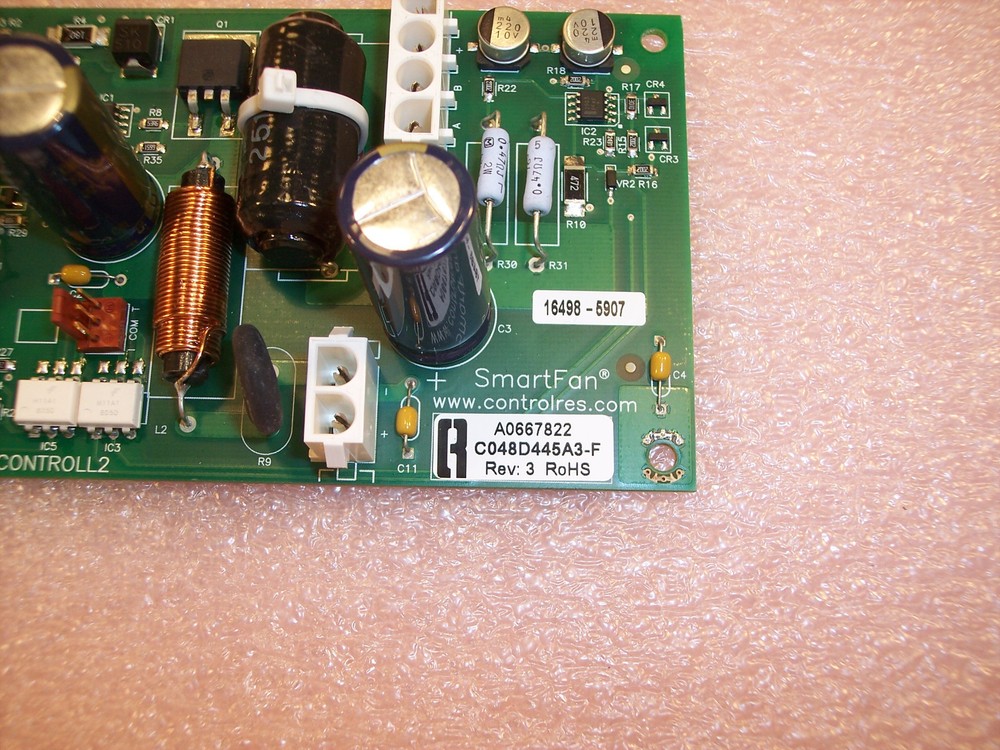 SMART FAN CONTROLLER C048D445A3-F REV. 3 FUNCSPEEDCONTROLL2 CONTROL RESOURCES