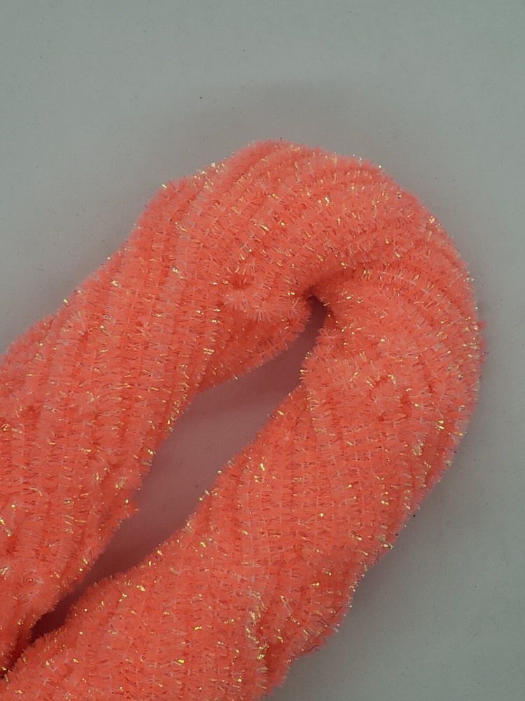 SHELL SHOCK PINK New Age Chenille 5 Yard Pack Size #2 Medium Fly & Jig Tying