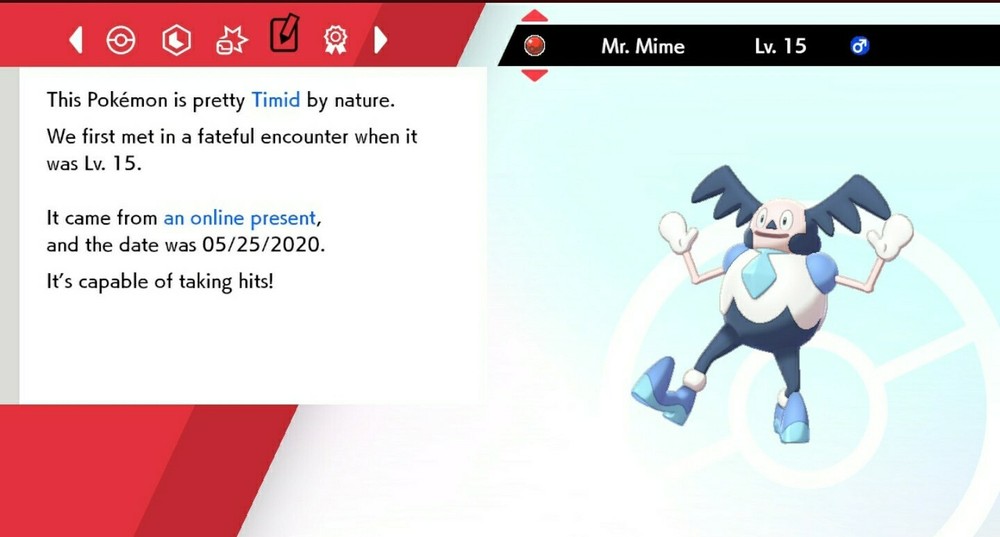 Event Mr. Mime For Pokémon Sword & Shield