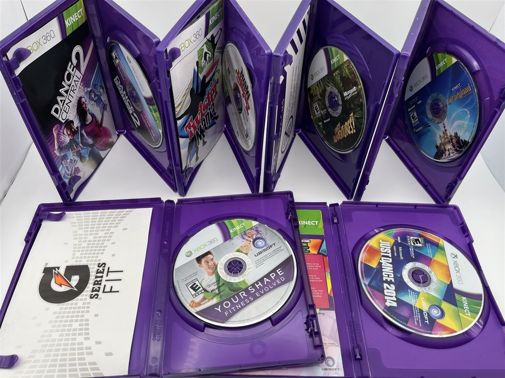 Microsoft Xbox 360 Kinect Sensor Bar with 12 Starter Fun Game Bundle -Tested