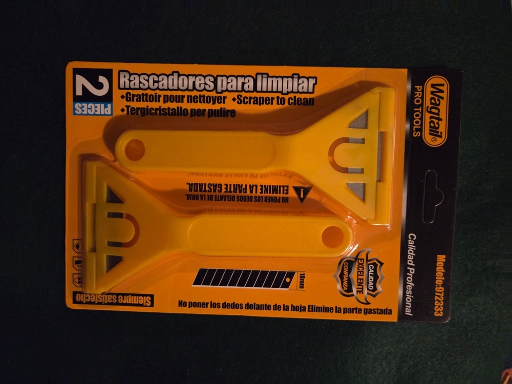 2 pack Razor Blade Scraper, Glass Window Scraper,
