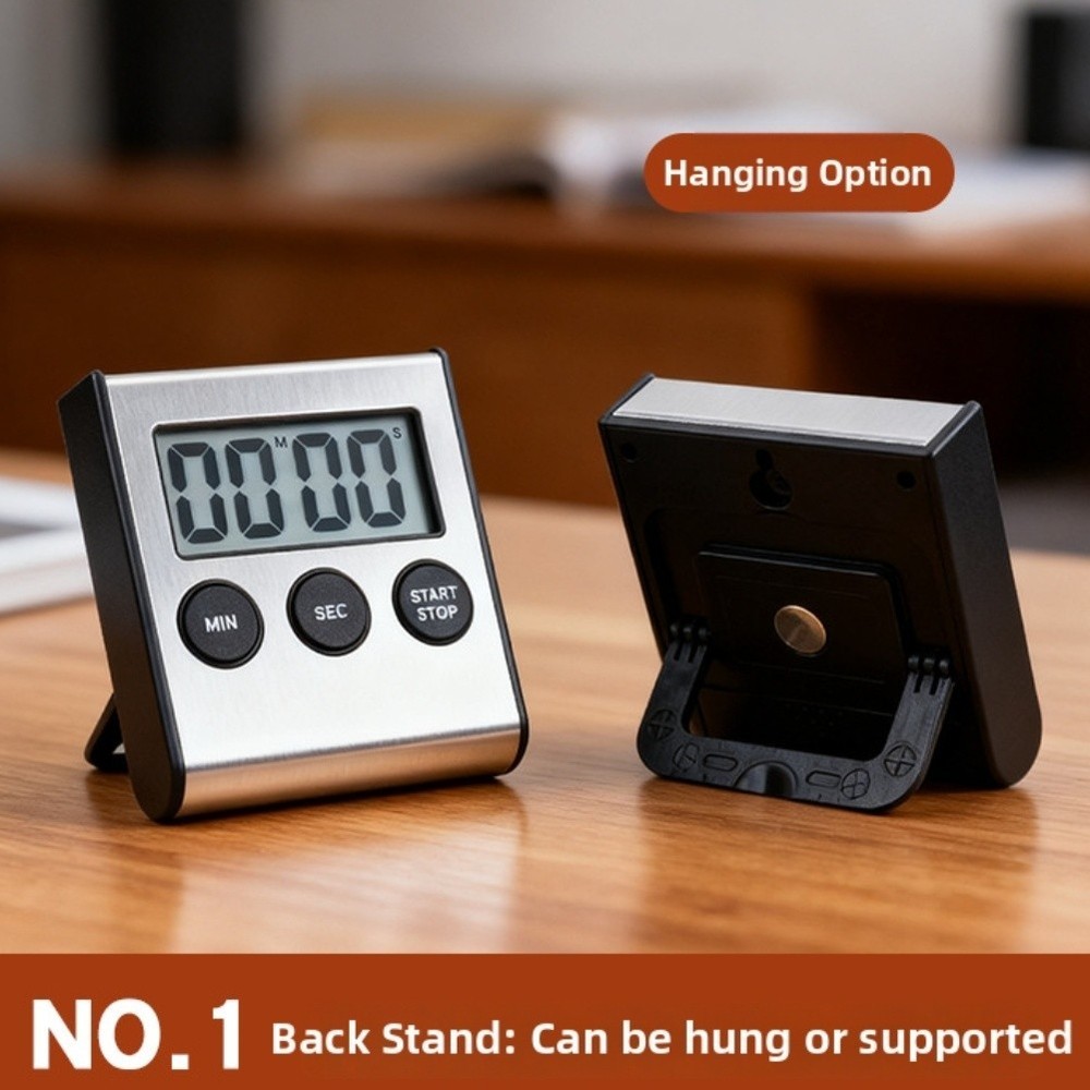 Multifunction For Kitchen Timer with Stopwatch Clock and Alarm Features