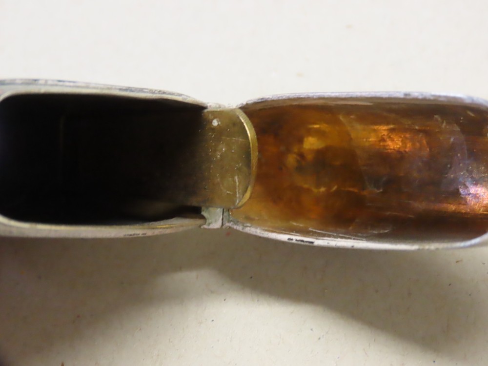 Large silver vesta case, Thomas Bishton, 1920