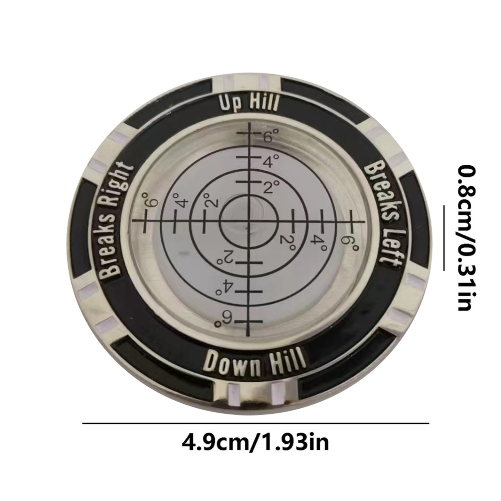 Golf Green Reader Compact Double Sided Round Golf Slope Putting Level
