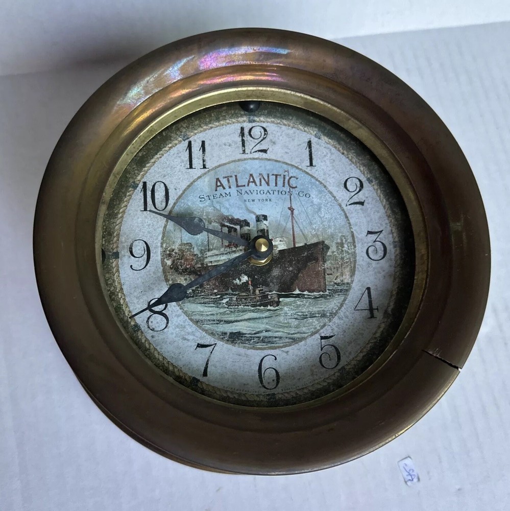 Atlantic Steam Navigation Co. NY Nautical Clock Timeworks, Berkeley, CA