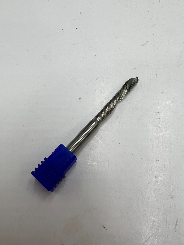 Superior Carbide 6mm Solid Carbide One Flute Downcut/Flute for Soft Plastic
