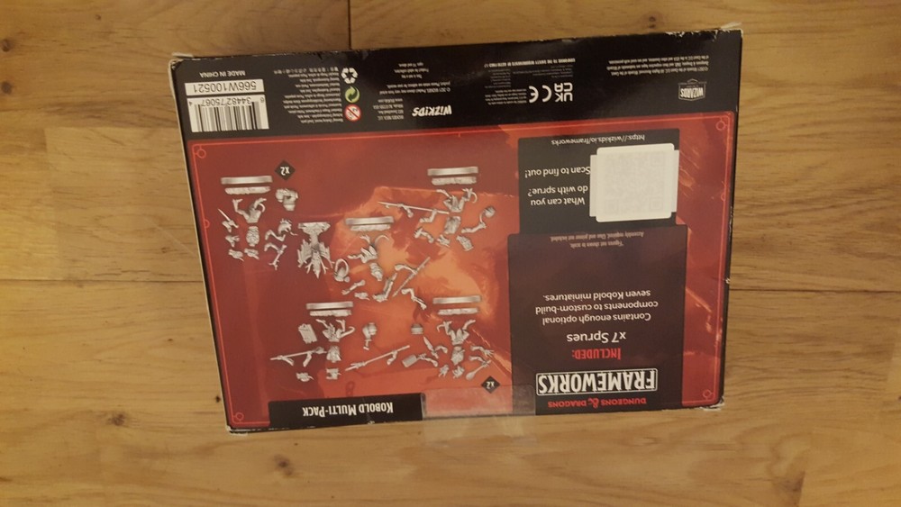 dungeons & dragons frameworks 7 miniatures kobold multi-pack figures unused