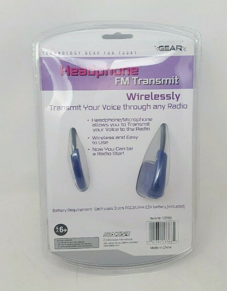 Cyber Gear Headphone Fm Transmit - Dark Blue