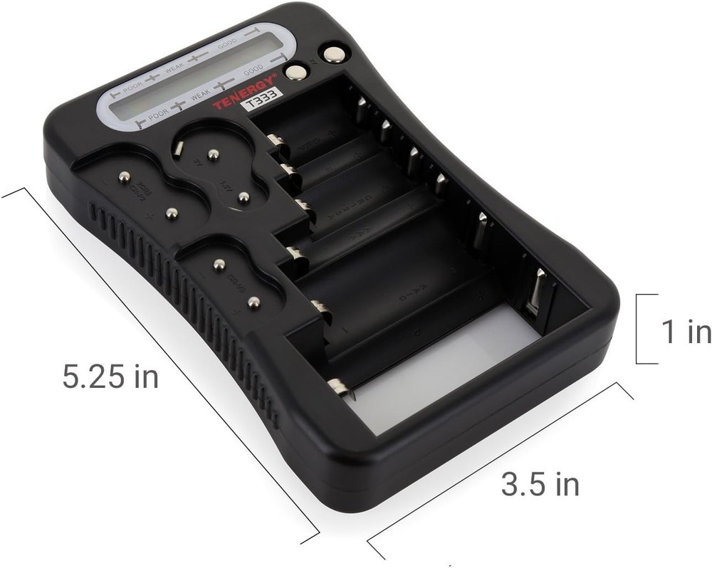 Eco-Friendly Universal Battery Tester with Accurate LCD Display for 9V & More