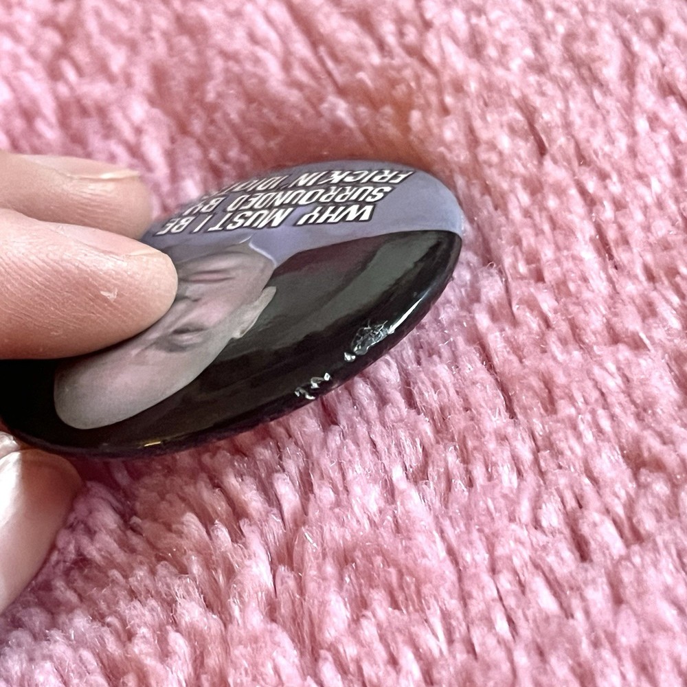 Vintage Dr. Evil Austin Powers Pin Button 1999