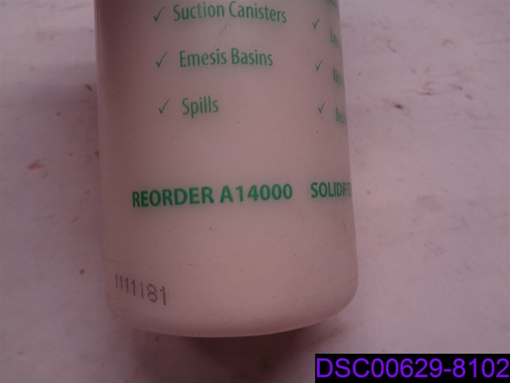 Absorb! Super Absorbent Solidifer Solidifies 1400cc, P/N A14000