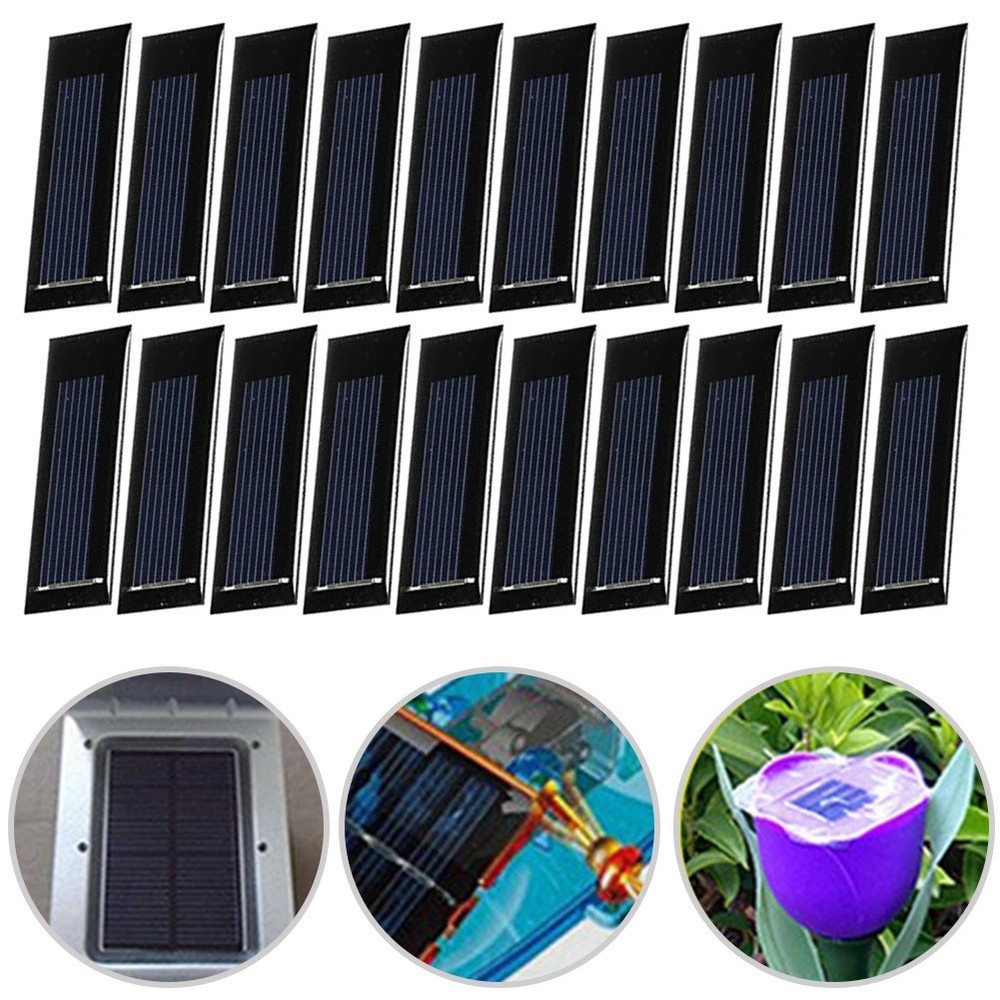 Efficient Power Generation with 20pcs Solar Panel Cells for DIY Projects