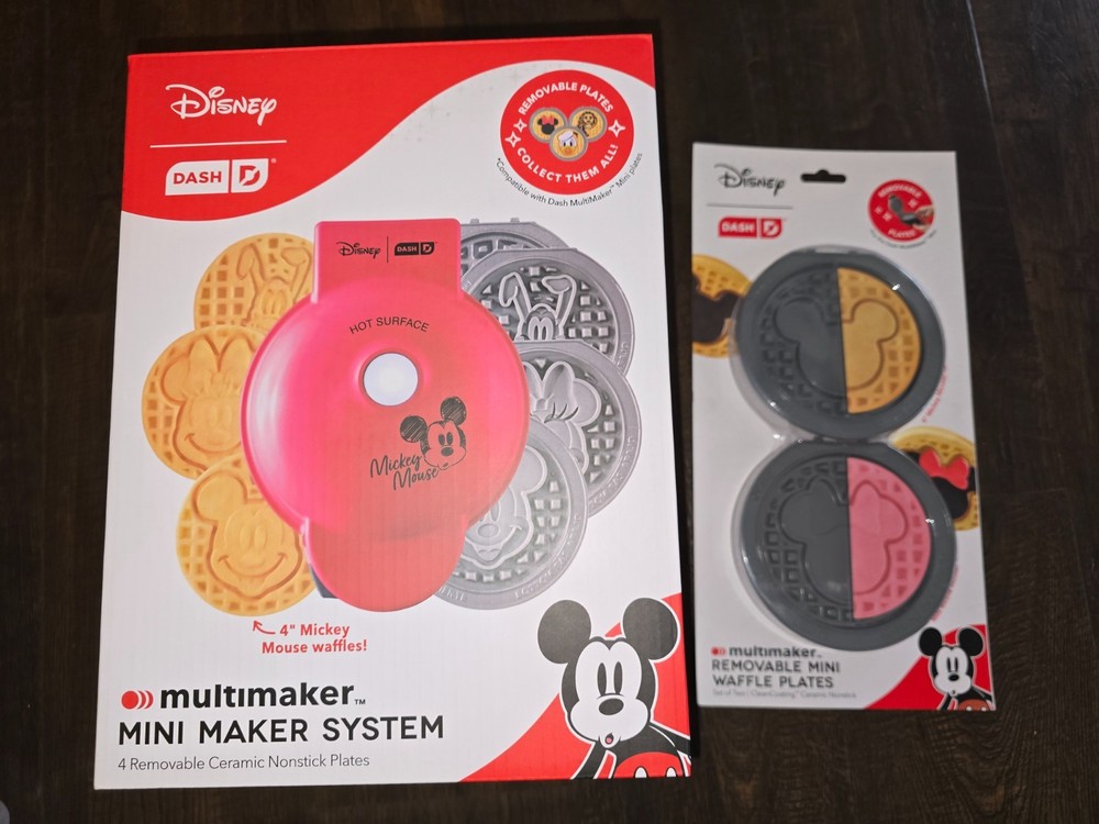 Disney Dash Mickey Minnie Mouse Pluto MultiMaker Mini Maker System + 2 Extra *