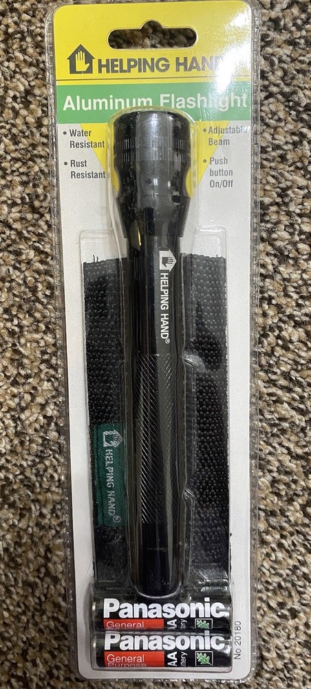 Vintage Helping Hand Aluminum Flashlight Tool Light New In Packaging