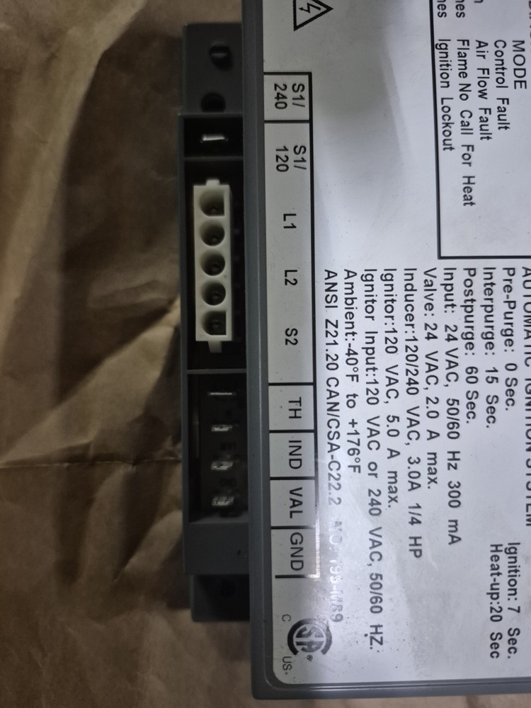 Fenwal Automatic Ignition System 35-662944-013