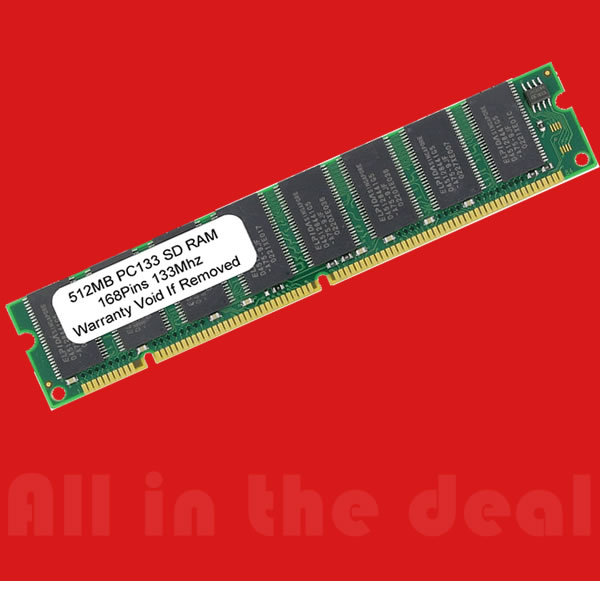 PC133 LOW DENSITY 512MB 64X8 512 MB PC 133 SDRAM Memory
