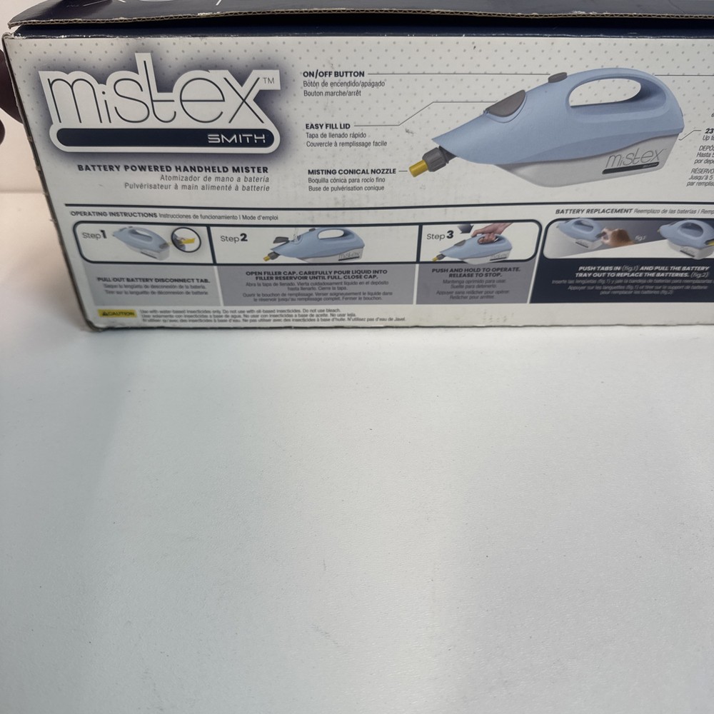 Mistex Smith Battery Powered Handheld Mister For Water Based Insecticides