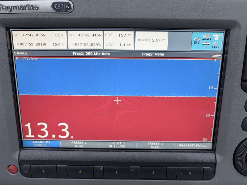 Raymarine C90w Widescreen GPS Chartplotter Multifunction Display; Fully Tested