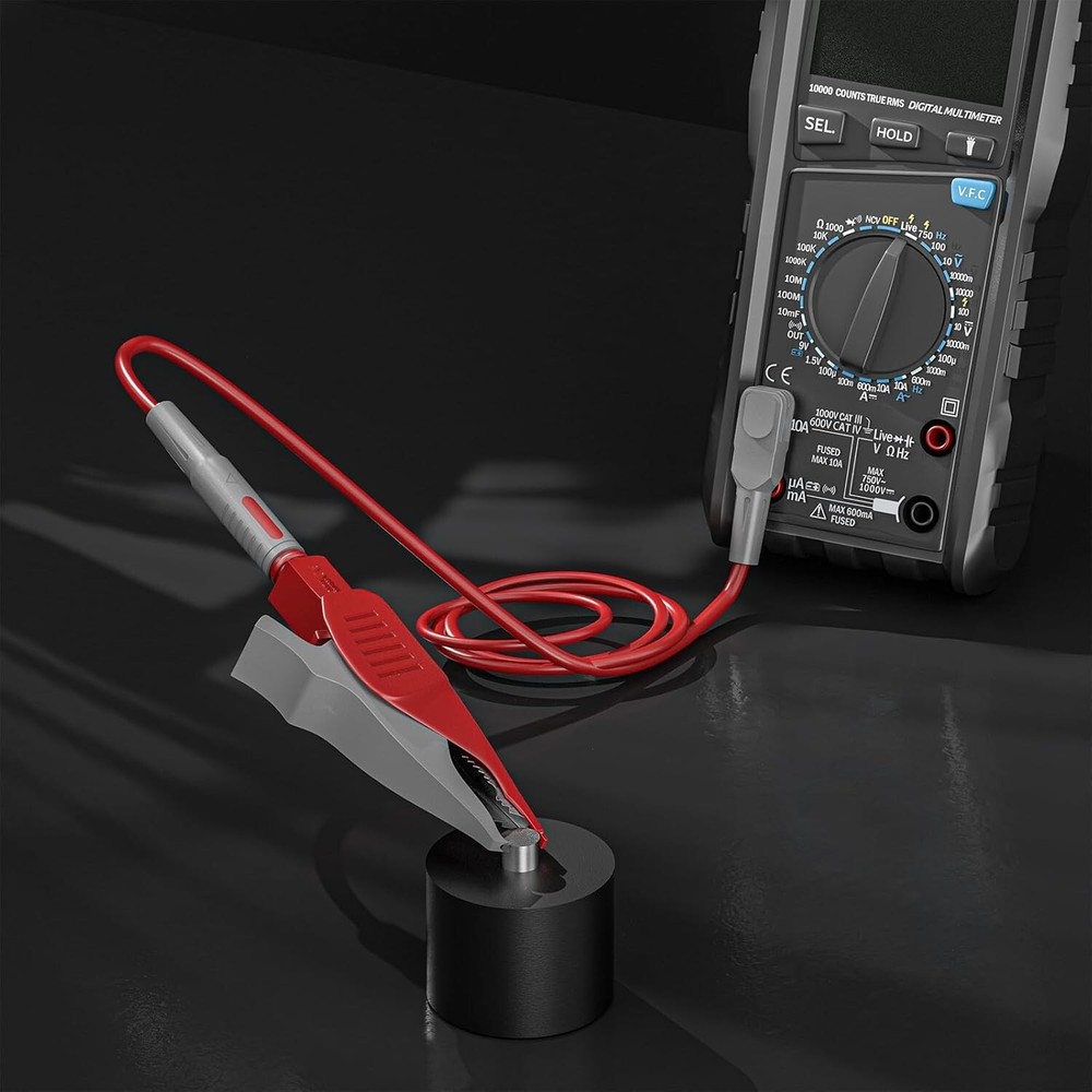 8-Piece Multimeter Leads Kit with Alligator Clips for Electronics Repair