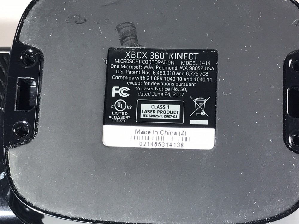 Genuine Microsoft 1414 Xbox 360 Kinect Motion Sensor Bar - Black