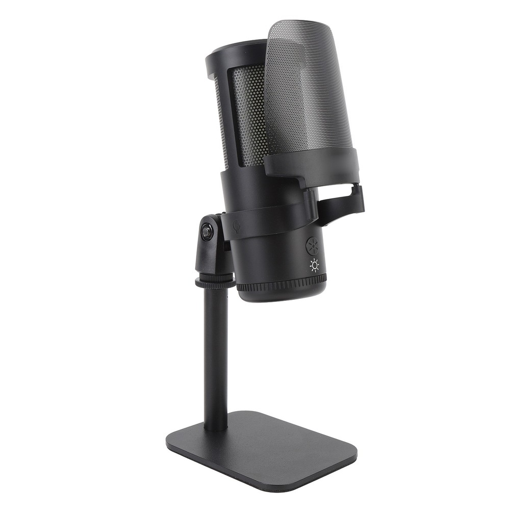 USB Microphone Type C Wired Plug And Play Computer Condenser Mic For Gaming Live