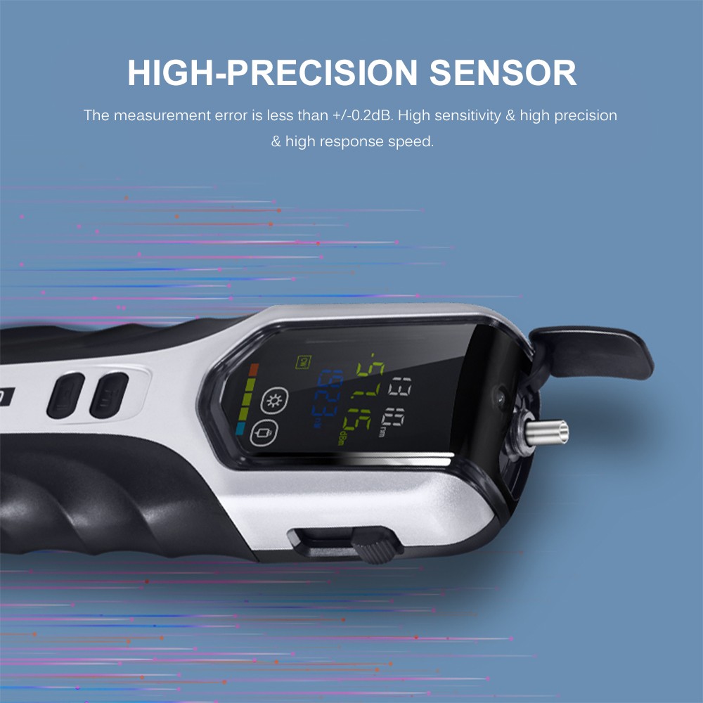 1-Handheld Optical Power Meter -70~+3dBm Rechargeable Optical Power Tester