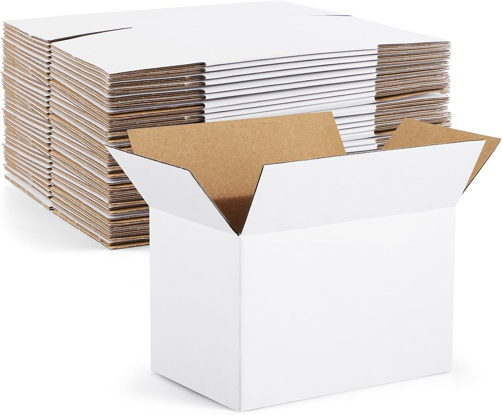 Eupako 6x4x4 Inches (30 Pack), White