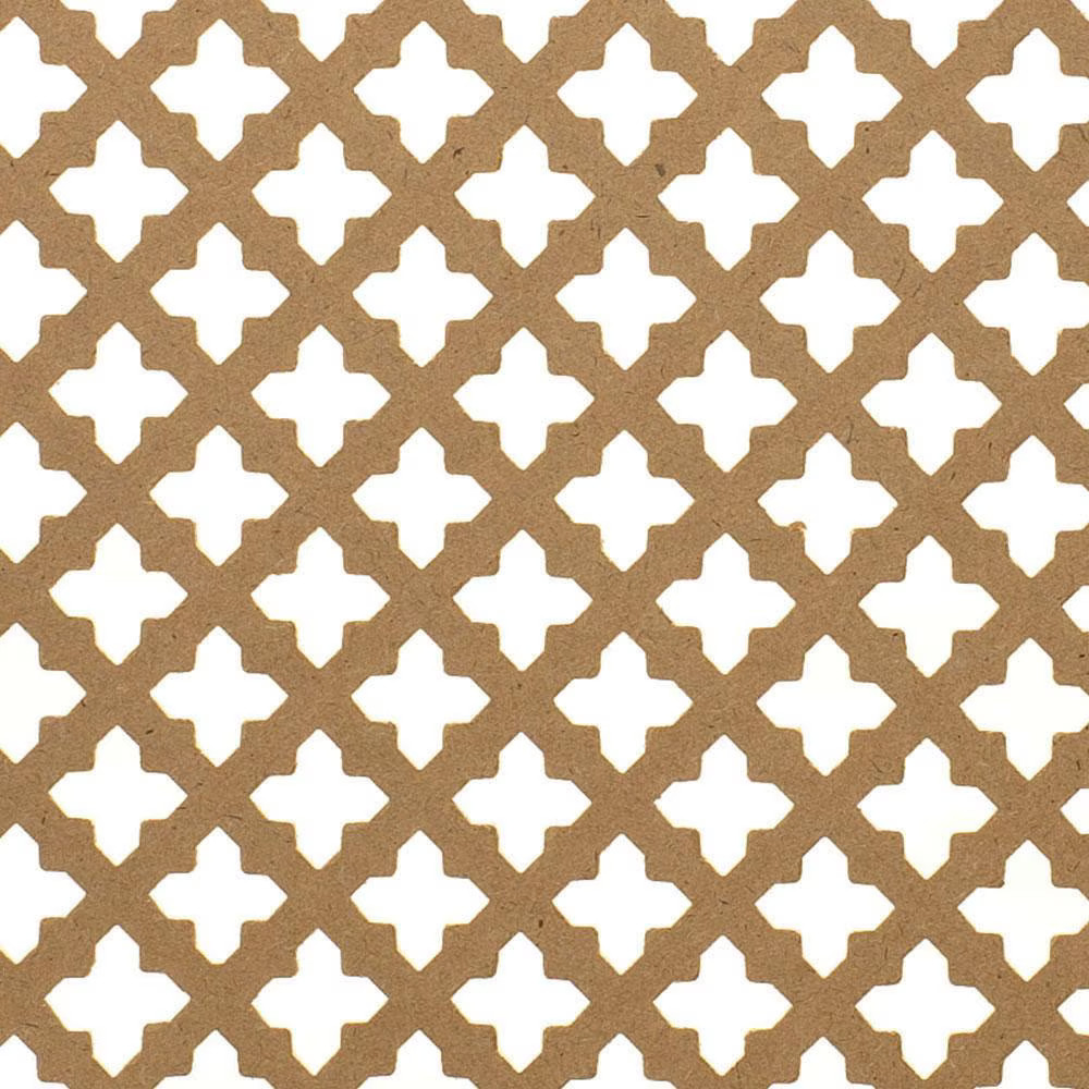 Outwater 6' x 2' Unfinished Decorative MDF Cabinet Panel Insert 42% Open