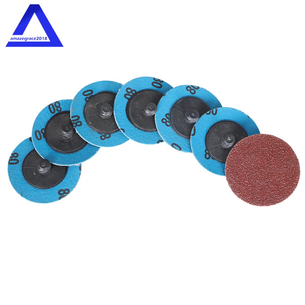 2" Roll Lock Sanding Discs Set W/ 1/4 Holder Die Grinder Quick Change Disc 71PCS