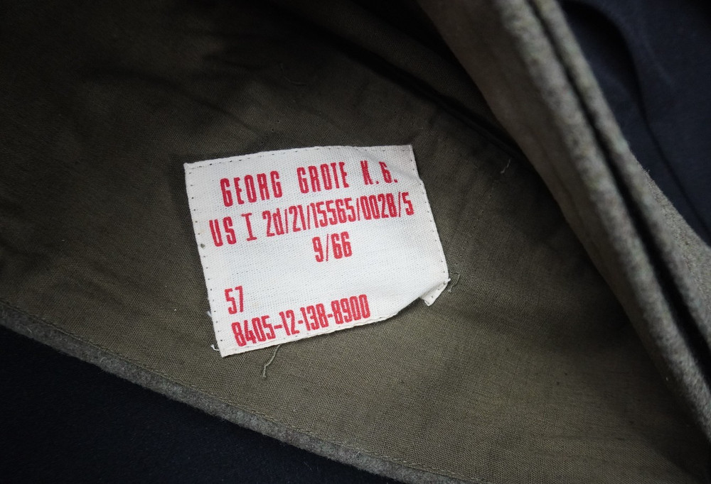 West German Winter Side Cap. Fold Down Flaps. Wool. 1960's