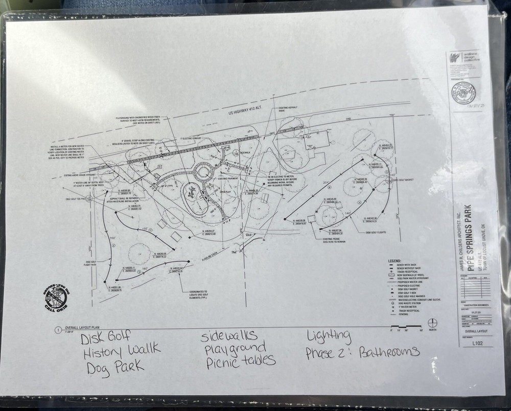 Wallace Design Collective. Architecture Blueprint. Laminated. Oklahoma Historic