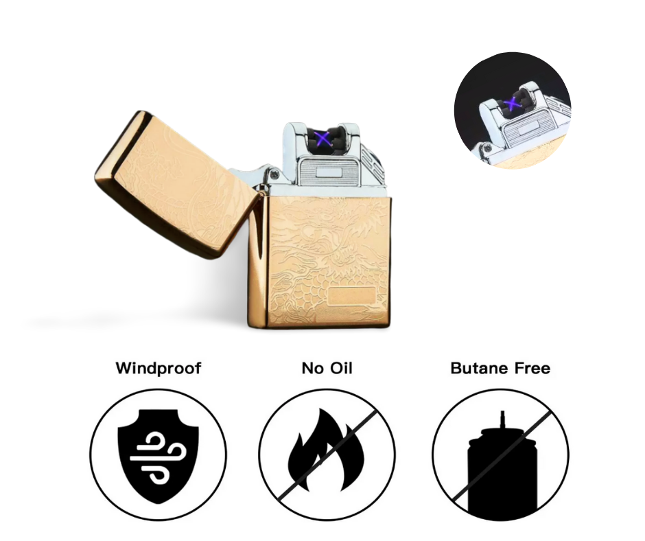 Electric lighter Windproof USB Rechargeable