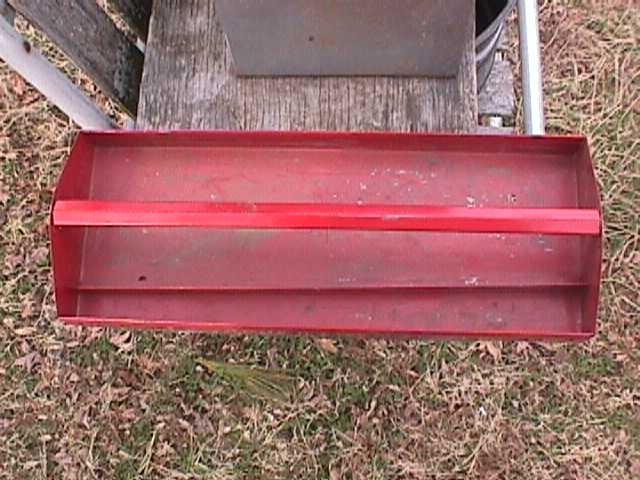 Sears Craftsman Vintage Grey Metal Toolbox WITH TRAY