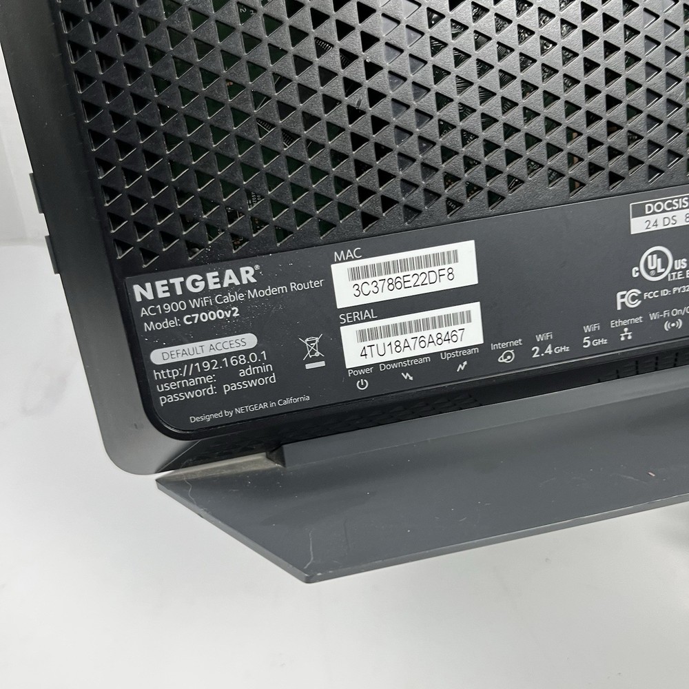 Netgear Nighthawk AC1900 Cable Modem Router (C7000v2) *TESTED*