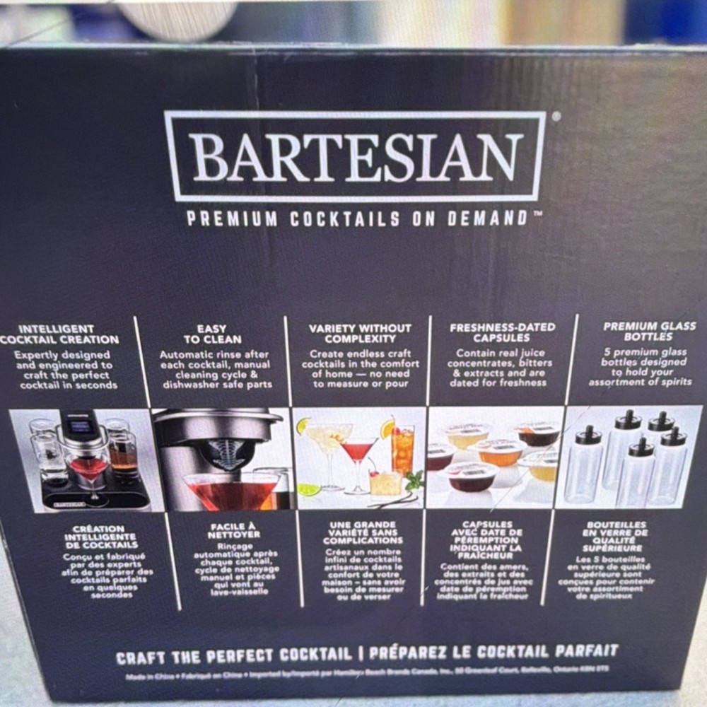 Bartesian Premium Cocktails On Demand Cocktail Maker Silver