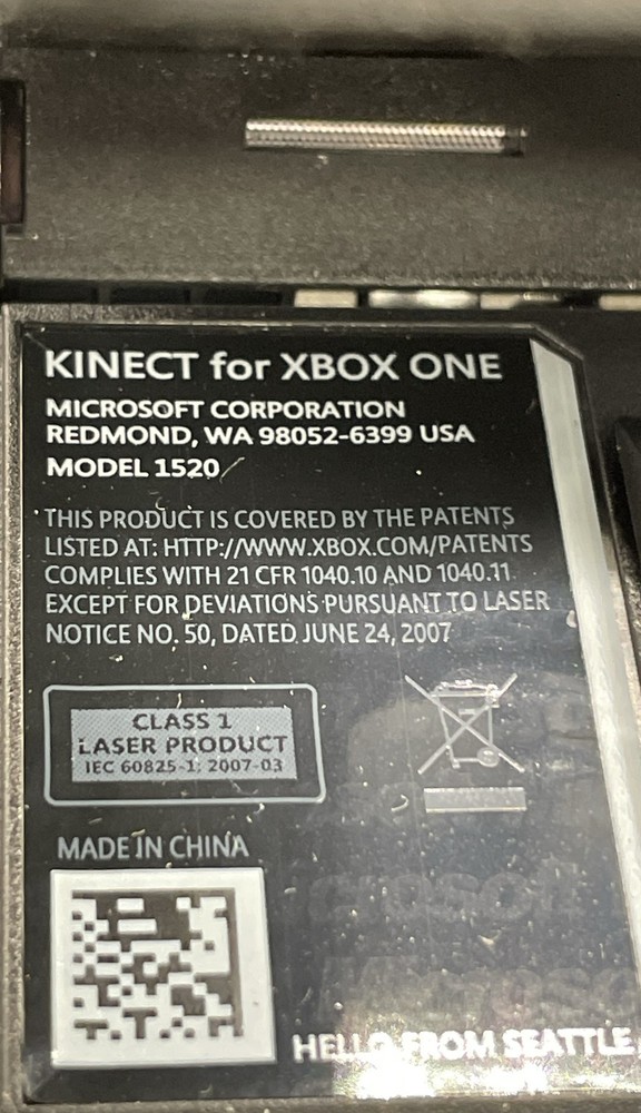 Genuine Microsoft Xbox One Connect Sensor Camera Bar 1520 Kinect