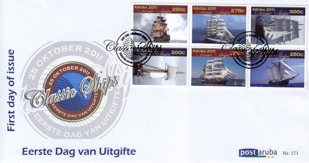 Aruba Issue FDC 2011 (171) Ships