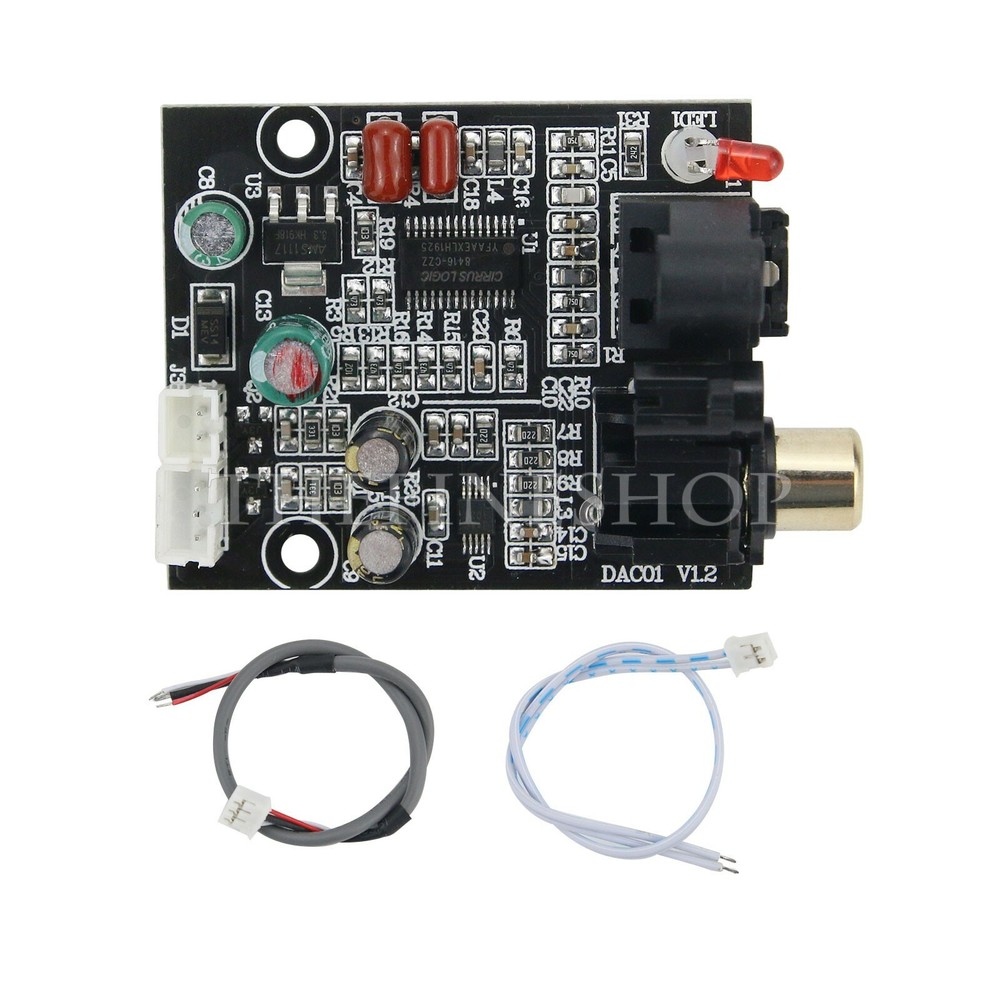 DAC Digital Decoder 24 Bit 192K Optical Fiber Coaxial Decode Board CS8416+CS4344