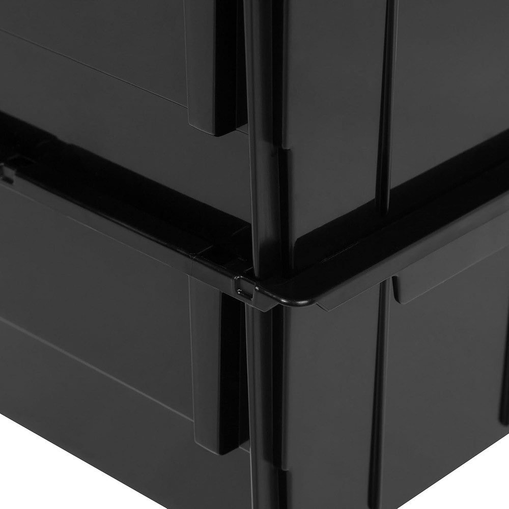 Stackable Storage Bins Open Front 12 Pack Plastic Hanging Organizer