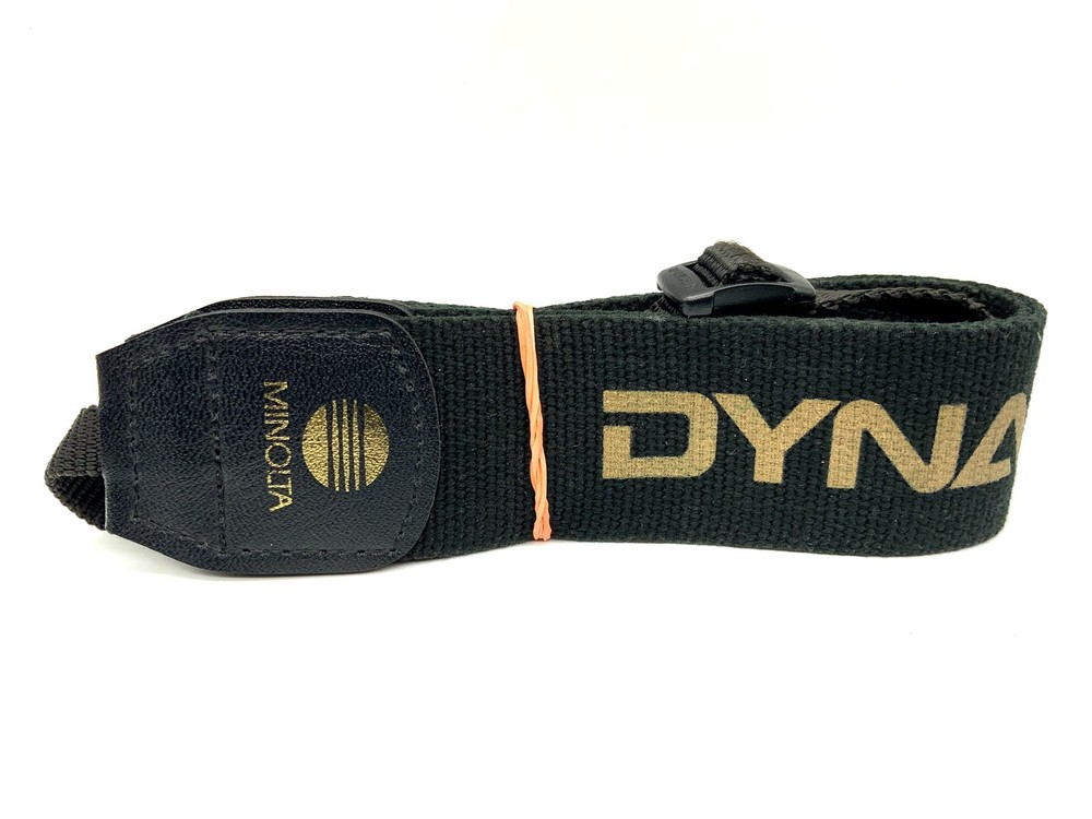 Minolta Dynax Strap Black/Gold Neck Shoulder Strap Camera Strap