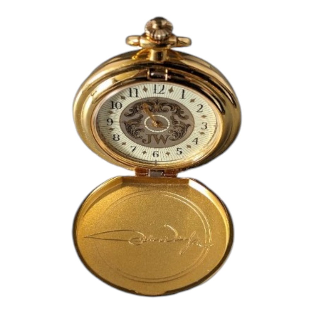 John Wayne Hunter Pocket Watch By The Franklin Mint Working